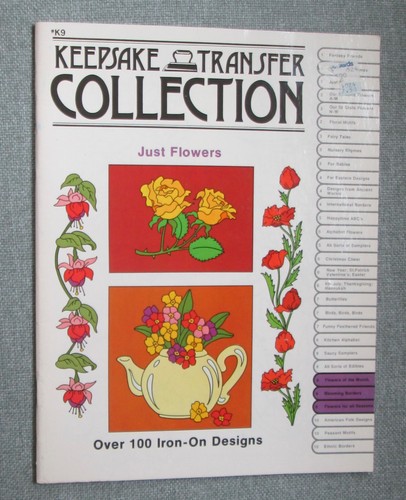 Keepsake Just Flowers Transfer Collection: Over 100 Iron-On Designs
