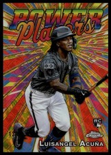 Luisangel Acuna 2025 Topps Chrome LogoFractor Gold Refractor Power Player RC /50