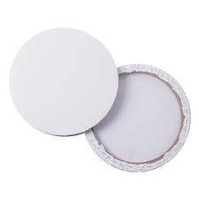2 Pcs Circle Canvas Painting Canvases Artists Linen Picture Frame