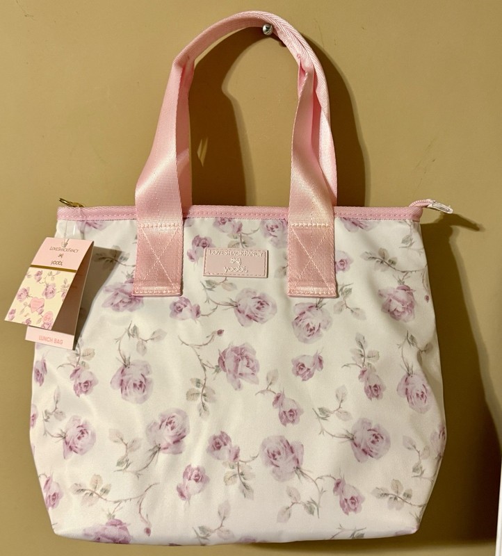 NWT LoveShackFancy x Target Yoobi Ribbon Rosa Insulated Lunch Bag 🎀💗🌸🎀💗