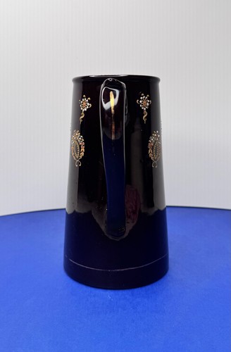 Vintage Gibson & Sons Dark Brown Embossed One Quart Pitcher Burslem, England - Picture 7 of 11