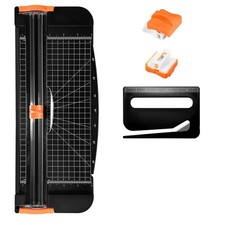 12-Inch A4 Paper Cutter 3-Piece Set with Automatic Safety Guard, Precision Si...