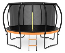 14FT Trampoline Outdoor for Kids and Adults, Large Outdoor Trampoline with Ne...