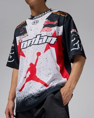 Nike Air Jordan Essentials Statement Motorsport GFX Mesh Shirt NWT Men s M