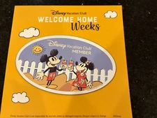 DVC Disney Vacation Club Member Welcome Home Weeks Magnet WDW Walt Disney World