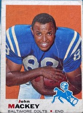 1969 Topps - John Mackey #207 - Set Break!! VG Combined Shipping!!