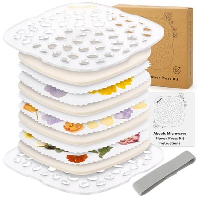 Mikrowelle Blumen Presse Kit 6,3 x 6,3 Zoll (16x16cm) 3 6,3 x 6,3 x 1,5 Zoll