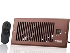 Register Booster Fan, Quiet Vent Fan Fits 4 in. x 12 in. Register Holes, Brown