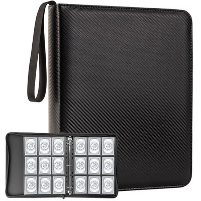 9 Pocket Card Binder,Premium Zip Trading Top Loader Binder,720 Double Sided Pock