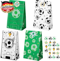 woric 20 StüCk PapiertüTen Fussball, 4 Stile FußBall GeburtstagstüTen | Mitgebse