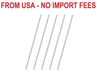 M METERXITY 5-Pack Fully Threaded Rod, M4x200mm 304 Stainless Steel Right Hand T