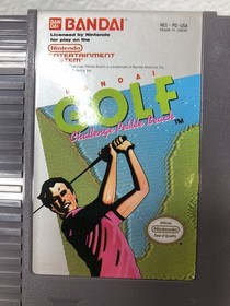 Bandai Golf Challenge Pebble Beach Nintendo Entertainment System NES 1989 Teated