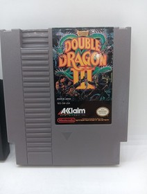 NES Double Dragon 3 con manual y funda, probado