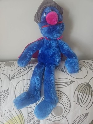 Sesamstraße Super Grover 18 Zoll Vintage Plüschtier Kuscheltier Applause Etikett 90er selten