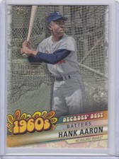 2020 Hank Aaron Topps Decades Best CELEBRATION GOLD SP /100 - HAA Braves