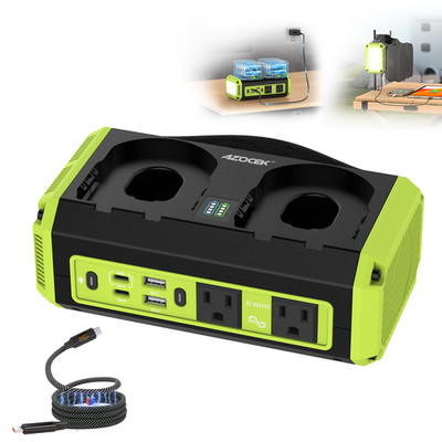 350W Pure Sine Wave Inverter for Ryobi 18V Battery DC 18V to AC 120V 600lm LED
