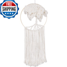 Solid Oak Macrame Wall Hanging Tree