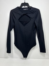 Abercrombie  Fitch Soft AF Seamless Long Sleeve Bodysuit Twisted Neck Size Med