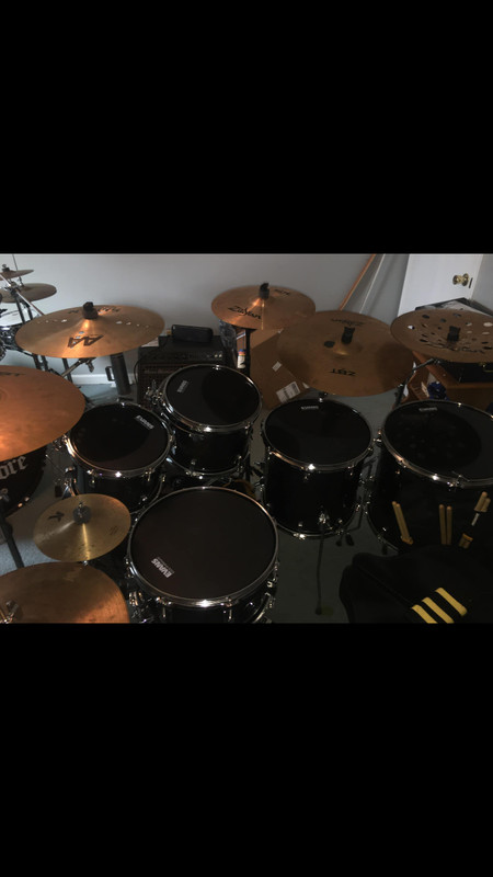 ludwig evolution maple 6pc with hardware cymbals and throne plus extras