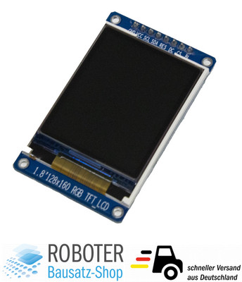 1.8'' TFT LCD Display Modul 128x160 Farbe RGB Arduino Raspberry Pi ESP32 ST7735S