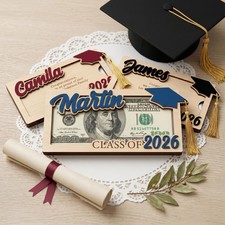 Class of 2026 Cash Holder Gift, Personalized Graduation Money Holder, Custom