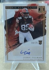 2023 Panini Impeccable - CEDRIC TILLMAN - Rookie Autographs Gold Foil #/25