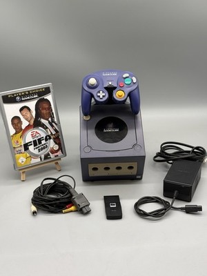 Nintendo GameCube Konsole Indigo DOL-001 Controller Memory Card FIFA 2003 Set