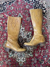 Vintage Frye 5317 Black Label 70s Calf Campus High Boots Size 6 or 6.5 riding