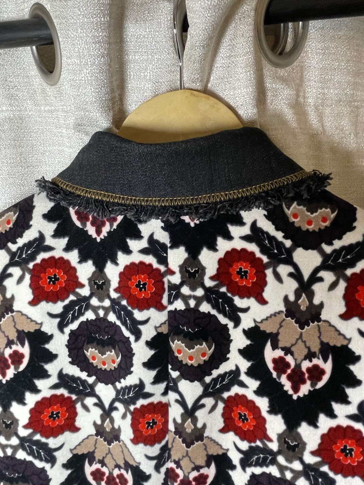 ETCETERA Women Fringe Jacket Multi Color Velvet F… - image 12