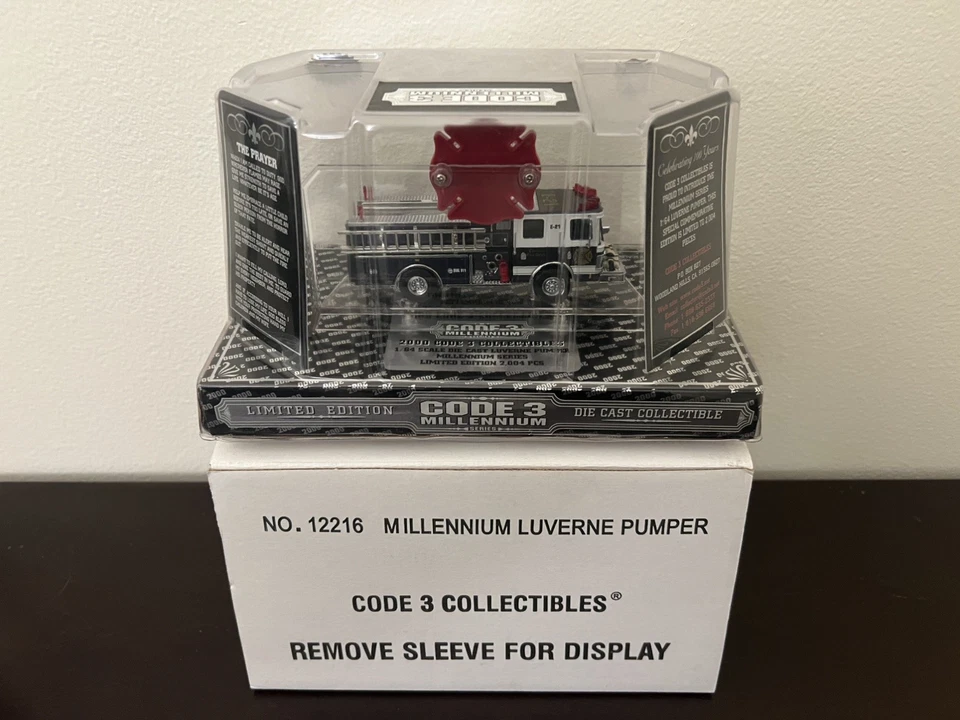 Code 3 Collectibles 12216 Millennium Luverne Pumper 1 64 Fire Truck MIB W/Sleeve - Image 2 of 4