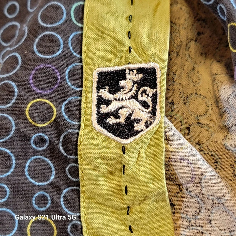 Nat Nast Luxury Originals American Fit XL черные геометрические круги короткий рукав - Изображение 4 из 4