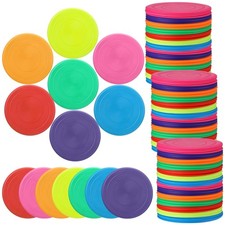 Soft Rubber Flying Discs Bulk - 7 Colors, Kids Outdoor Game