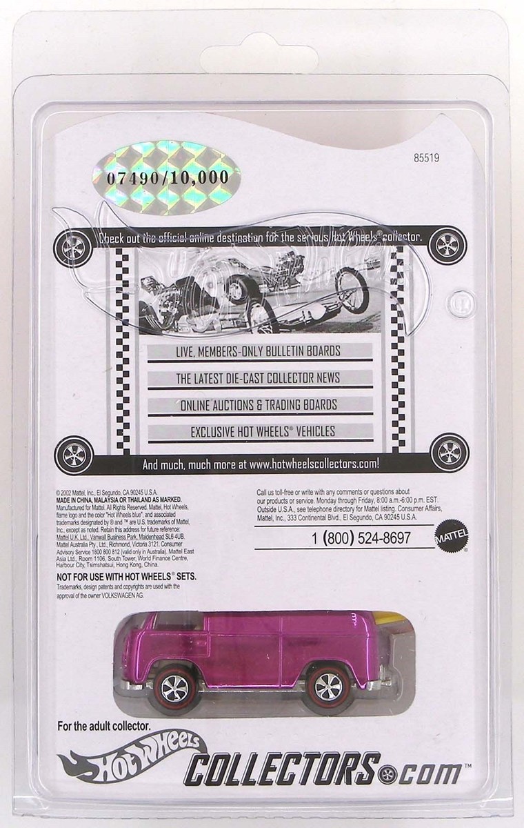 Beach Bomb Too Pink Series One RLC HWC Collector #014 Hot Wheels