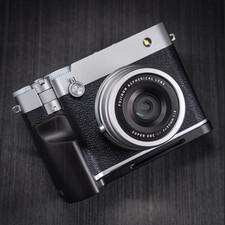 Wood Hand Grip L Plate Alloy Base Handmade for Fujifilm GFX100RF Camera Holder