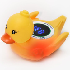 Baby Bath Thermometer with LED Display, Floating Duck Toy   2-In-1 Water Safety