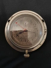 Rare early Aubry & Cie Chaux de Fonds 8 day Motoring Aviation spares or repair