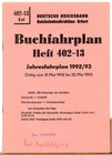 Book timetable 402-13 Erf/31.05.1992 - 22.05.1993 Erfurt