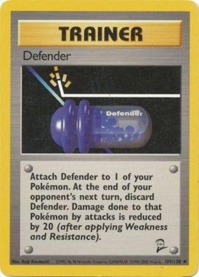 Defender - 109/130 - Uncommon - Unlimited Edition - Damaged