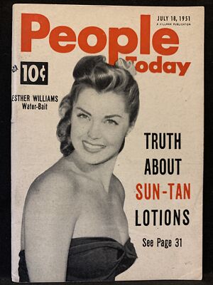 People Today News Tabloid Pocket Magazine Digest July 18 1951 Esther Williams