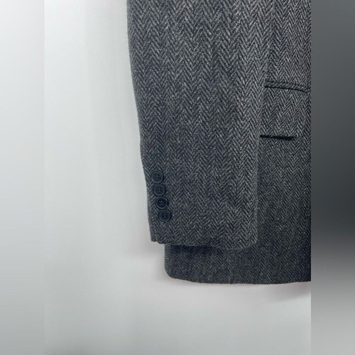 Adolfo men's tweet gray and black blazer size 40 R - Picture 5 of 6