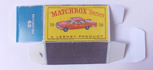 Matchbox RW #59b 1:80 Ford Fairlane "Fire Chief" Repro "D" Box Lesney Series-75 - Bild 4 von 4