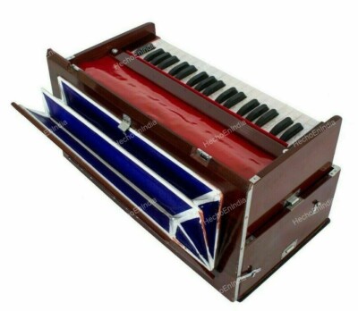 Sufi Qualität Safri Doppel Faltenbalg Faltbar Harmonium 39 Schlüssel Zwei Reed