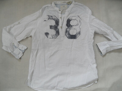 SCOTCH SHRUNK schöne Tunika weiß m. Druck Gr. 152 TOP BI519