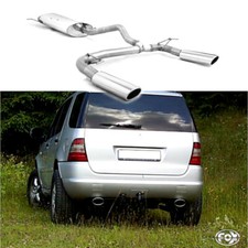 FOX Sportauspuff je 1x115x85 Mercedes M-Klasse W163 ML320 ML350 ML430 ML400 CDI