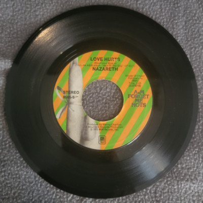 Nazareth ~ Love Hurts / This Flight Tonight ~ 45 A&M Records 8585-S VG+ EX