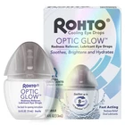 Rohto Optic Glow COOLING EYE DROPS Fast Acting Redness Relief | Dual Lubricants