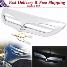 Chrome Fairing Vent Accent Trim For Harley FLHX Street Glide FLHTUTG TRI GLIDE