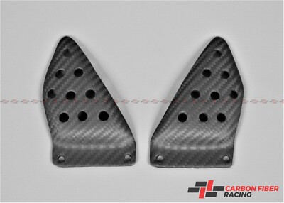 2003-2010 Buell XB9, XB12, XB12S, XB12R Rear Heel Plates 100% Carbon Fiber Matte