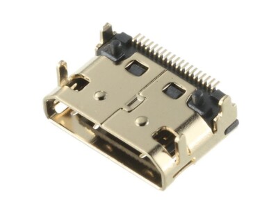 10pcs Mini HDMI Female Connector 4 Legs DIP Solder Socket DIY Connector 