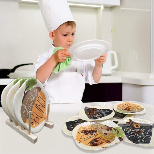 Thanks a Bunch Heat resistant Plates 8 Inch - Thanksgiving Fall Christmas Dinner - 第 4/7 張圖片